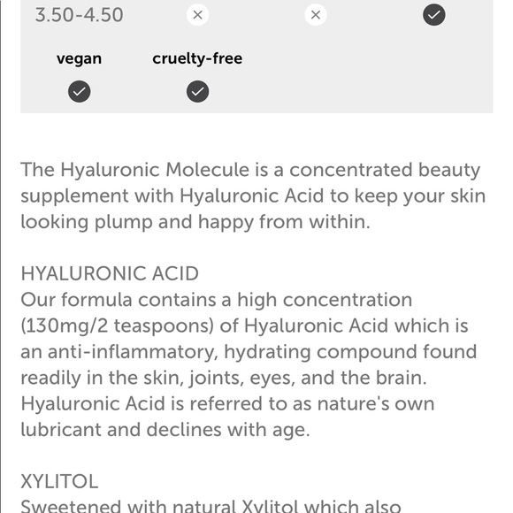 DECIEM FOUNTAIN HYALURONIC MOLECULE SUPPLEMENT - Picture 3 of 4